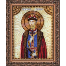 Набір для вишивання бісером на натуральному художньому холсті Святий Святослав