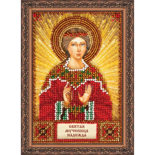 Набір для вишивання бісером на натуральному художньому холсті Свята Надія, AAM-009 від Абрис Арт - купити з доставкою ✿ Найкраща ціна від виробника ✿ Оптом та в роздріб ✿ Придбати Набори для вишивки бісером іменних міні-ікон