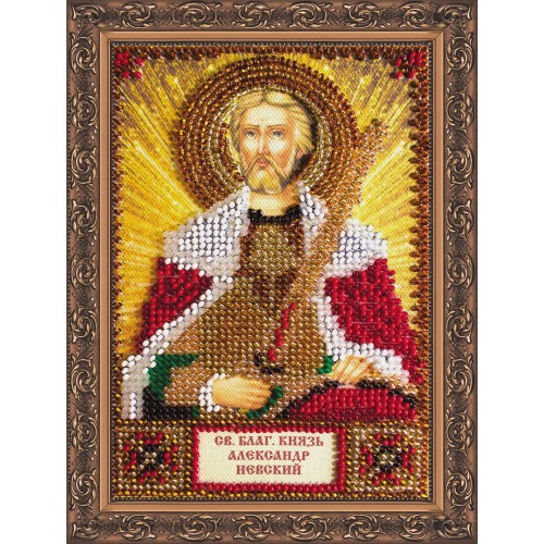 Набір для вишивання бісером на натуральному художньому холсті Святий Олександр, AAM-019 від Абрис Арт - купити з доставкою ✿ Найкраща ціна від виробника ✿ Оптом та в роздріб ✿ Придбати Набори для вишивки бісером іменних міні-ікон