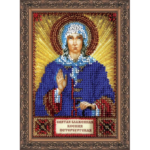Набір для вишивання бісером на натуральному художньому холсті Свята Ксенія, AAM-028 від Абрис Арт - купити з доставкою ✿ Найкраща ціна від виробника ✿ Оптом та в роздріб ✿ Придбати Набори для вишивки бісером іменних міні-ікон