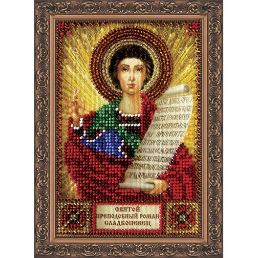 St.Icons Mini Bead embroidery kits St. Roman, AAM-032 by Abris Art - buy online! ✿ Fast delivery ✿ Factory price ✿ Wholesale and retail ✿ Purchase Kits for beadwork personal mini-icons