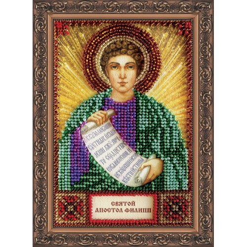 St.Icons Mini Bead embroidery kits St. Philip, AAM-036 by Abris Art - buy online! ✿ Fast delivery ✿ Factory price ✿ Wholesale and retail ✿ Purchase Kits for beadwork personal mini-icons
