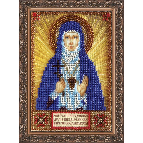 St.Icons Mini Bead embroidery kits St. Elizabeth, AAM-037 by Abris Art - buy online! ✿ Fast delivery ✿ Factory price ✿ Wholesale and retail ✿ Purchase Kits for beadwork personal mini-icons