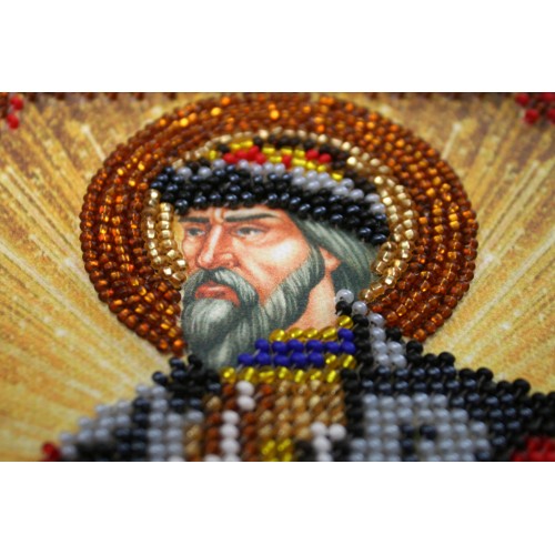 Набір для вишивання бісером на натуральному художньому холсті Святий Борис, AAM-061 від Абрис Арт - купити з доставкою ✿ Найкраща ціна від виробника ✿ Оптом та в роздріб ✿ Придбати Набори для вишивки бісером іменних міні-ікон