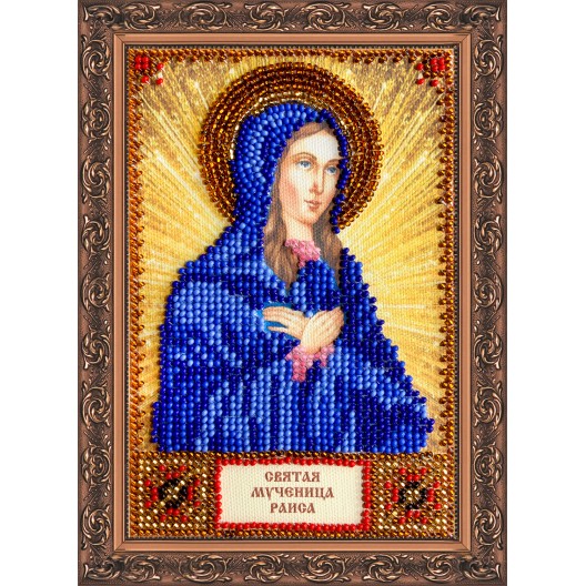 Набір для вишивання бісером на натуральному художньому холсті Свята Раїса, AAM-068 від Абрис Арт - купити з доставкою ✿ Найкраща ціна від виробника ✿ Оптом та в роздріб ✿ Придбати Набори для вишивки бісером іменних міні-ікон