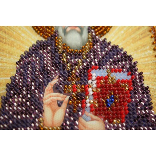 Набір для вишивання бісером на натуральному художньому холсті Святий Леонід, AAM-071 від Абрис Арт - купити з доставкою ✿ Найкраща ціна від виробника ✿ Оптом та в роздріб ✿ Придбати Набори для вишивки бісером іменних міні-ікон