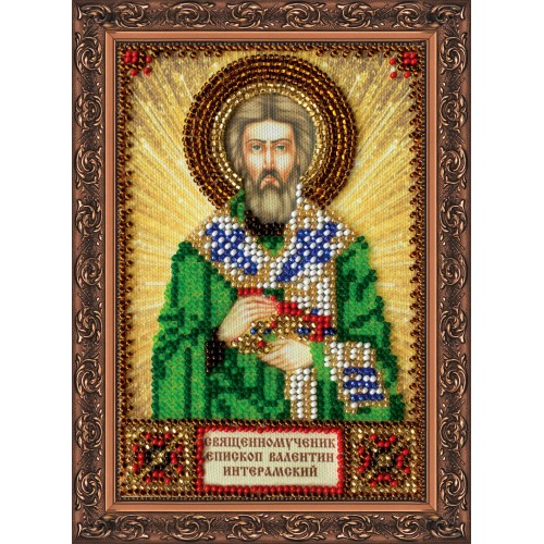 St.Icons Mini Bead embroidery kits St. Valentine, AAM-073 by Abris Art - buy online! ✿ Fast delivery ✿ Factory price ✿ Wholesale and retail ✿ Purchase Kits for beadwork personal mini-icons