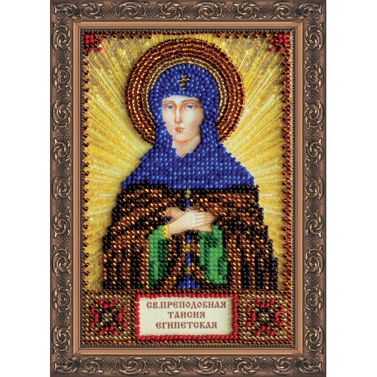 Набір для вишивання бісером на натуральному художньому холсті Свята Таїсія, AAM-082 від Абрис Арт - купити з доставкою ✿ Найкраща ціна від виробника ✿ Оптом та в роздріб ✿ Придбати Набори для вишивки бісером іменних міні-ікон