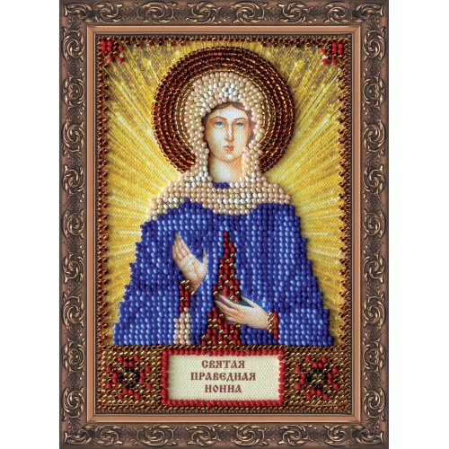 Набір для вишивання бісером на натуральному художньому холсті Свята Нонна, AAM-084 від Абрис Арт - купити з доставкою ✿ Найкраща ціна від виробника ✿ Оптом та в роздріб ✿ Придбати Набори для вишивки бісером іменних міні-ікон
