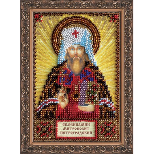 Набір для вишивання бісером на натуральному художньому холсті Святий Веніамін, AAM-085 від Абрис Арт - купити з доставкою ✿ Найкраща ціна від виробника ✿ Оптом та в роздріб ✿ Придбати Набори для вишивки бісером іменних міні-ікон