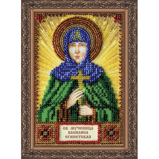 Набір для вишивання бісером на натуральному художньому холсті Свята Василіса, AAM-086 від Абрис Арт - купити з доставкою ✿ Найкраща ціна від виробника ✿ Оптом та в роздріб ✿ Придбати Набори для вишивки бісером іменних міні-ікон