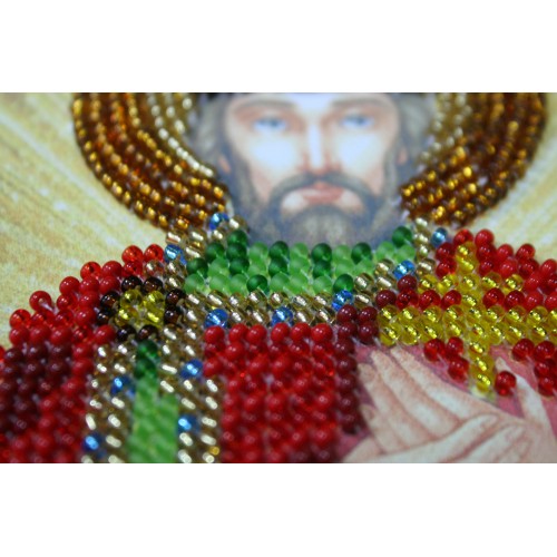 Набір для вишивання бісером на натуральному художньому холсті Святий Владислав, AAM-087 від Абрис Арт - купити з доставкою ✿ Найкраща ціна від виробника ✿ Оптом та в роздріб ✿ Придбати Набори для вишивки бісером іменних міні-ікон