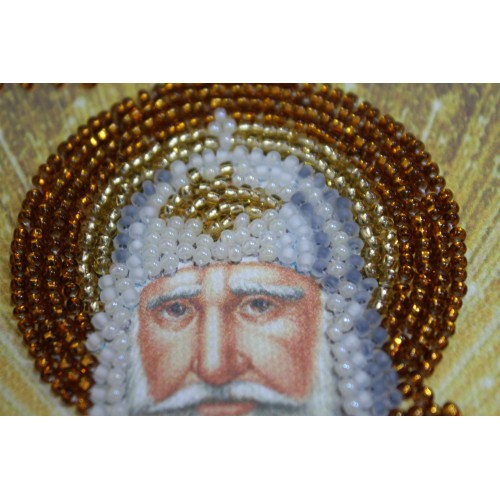 St.Icons Mini Bead embroidery kits St.Tikhon, AAM-124 by Abris Art - buy online! ✿ Fast delivery ✿ Factory price ✿ Wholesale and retail ✿ Purchase Kits for beadwork personal mini-icons