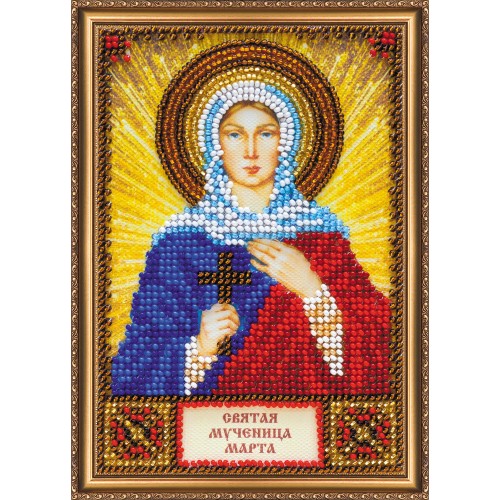 St.Icons Mini Bead embroidery kits St. Martha, AAM-133 by Abris Art - buy online! ✿ Fast delivery ✿ Factory price ✿ Wholesale and retail ✿ Purchase Kits for beadwork personal mini-icons