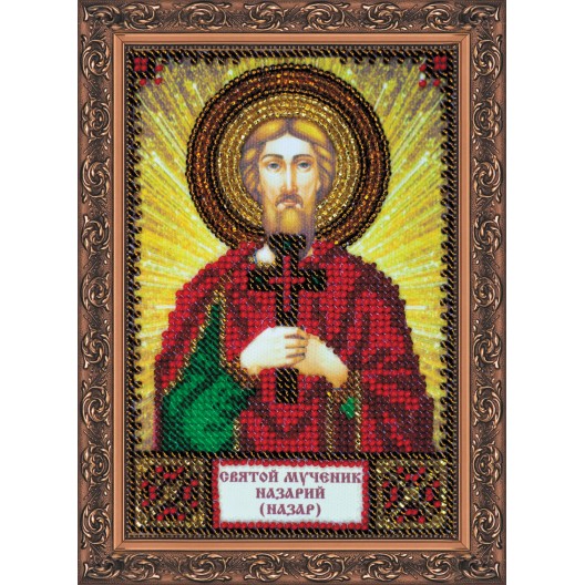 Набір для вишивання бісером на натуральному художньому холсті Святий Назарій (Назар), AAM-136 від Абрис Арт - купити з доставкою ✿ Найкраща ціна від виробника ✿ Оптом та в роздріб ✿ Придбати Набори для вишивки бісером іменних міні-ікон