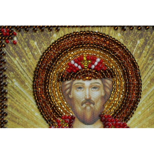 Набір для вишивання бісером на натуральному художньому холсті Святий Ростислав