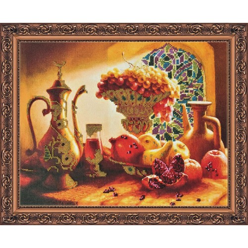 Main Bead Embroidery kit Arjuna (Still life), AB-005 by Abris Art - buy online! ✿ Fast delivery ✿ Factory price ✿ Wholesale and retail ✿ Purchase Great kits for embroidery with beads