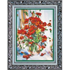 Main Bead Embroidery Kit Poppies (Flowers)