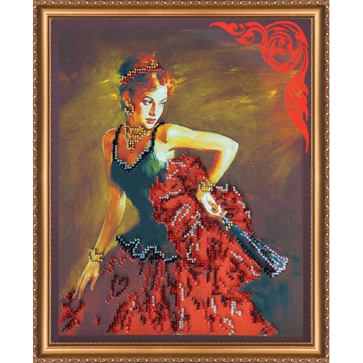 Main Bead Embroidery Kit Consuelo (Genre Scenes), AB-022 by Abris Art - buy online! ✿ Fast delivery ✿ Factory price ✿ Wholesale and retail ✿ Purchase Great kits for embroidery with beads