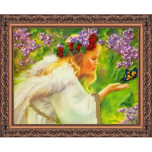 Main Bead Embroidery Kit An Ordinary Miracle (Angels), AB-033 by Abris Art - buy online! ✿ Fast delivery ✿ Factory price ✿ Wholesale and retail ✿ Purchase Great kits for embroidery with beads