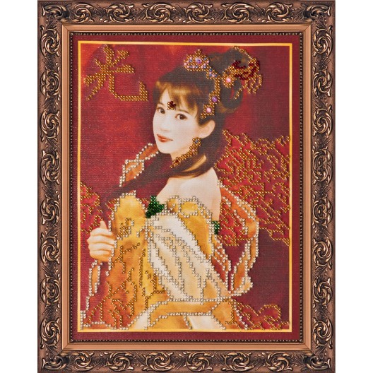 Main Bead Embroidery Kit Mai (a child of light) (Japan), AB-035 by Abris Art - buy online! ✿ Fast delivery ✿ Factory price ✿ Wholesale and retail ✿ Purchase Great kits for embroidery with beads