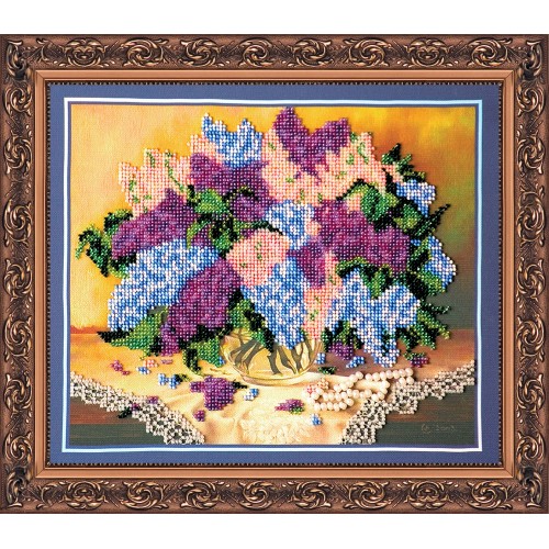 Набір для вишивання бісером на натуральному художньому холсті Бузок, AB-042 від Абрис Арт - купити з доставкою ✿ Найкраща ціна від виробника ✿ Оптом та в роздріб ✿ Придбати Великі набори для вишивки бісером