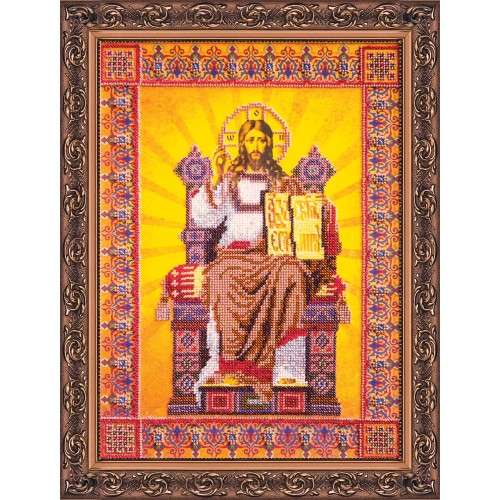 Main Bead Embroidery Kit The Lord God Almighty (Icons), AB-060 by Abris Art - buy online! ✿ Fast delivery ✿ Factory price ✿ Wholesale and retail ✿ Purchase Great kits for embroidery with beads