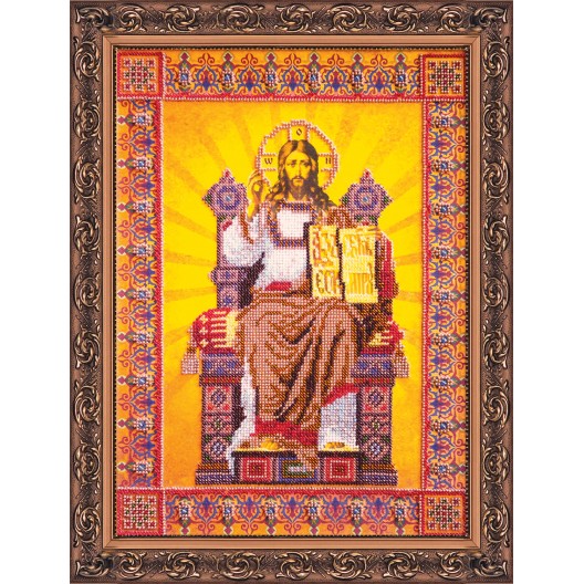 Main Bead Embroidery Kit The Lord God Almighty (Icons), AB-060 by Abris Art - buy online! ✿ Fast delivery ✿ Factory price ✿ Wholesale and retail ✿ Purchase Great kits for embroidery with beads