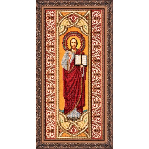 Main Bead Embroidery Kit Jesus (Icons), AB-061 by Abris Art - buy online! ✿ Fast delivery ✿ Factory price ✿ Wholesale and retail ✿ Purchase Great kits for embroidery with beads