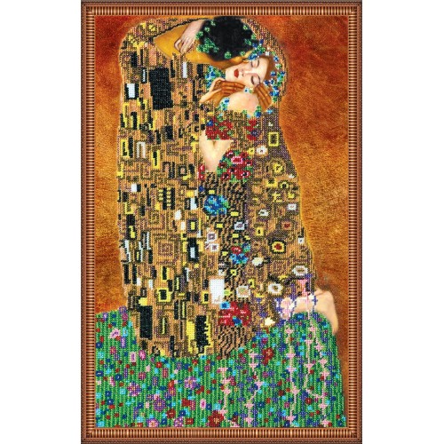 Main Bead Embroidery Kit The kiss (Modern), AB-073 by Abris Art - buy online! ✿ Fast delivery ✿ Factory price ✿ Wholesale and retail ✿ Purchase Great kits for embroidery with beads