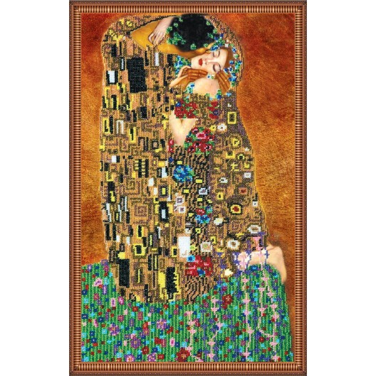 Main Bead Embroidery Kit The kiss (Modern), AB-073 by Abris Art - buy online! ✿ Fast delivery ✿ Factory price ✿ Wholesale and retail ✿ Purchase Great kits for embroidery with beads