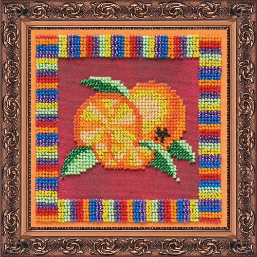 Main Bead Embroidery Kit Orange (Household stories), AB-091 by Abris Art - buy online! ✿ Fast delivery ✿ Factory price ✿ Wholesale and retail ✿ Purchase Great kits for embroidery with beads