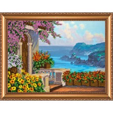 Набір для вишивання бісером на натуральному художньому холсті "Гурзуф"