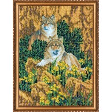 Набір для вишивання бісером на натуральному художньому холсті "Вірність"