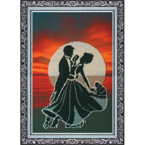 Main Bead Embroidery Kit Street waltz (Genre Scenes), AB-126 by Abris Art - buy online! ✿ Fast delivery ✿ Factory price ✿ Wholesale and retail ✿ Purchase Great kits for embroidery with beads