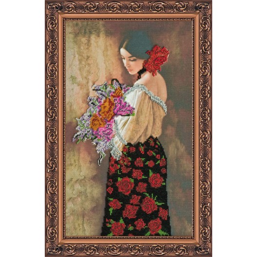 Main Bead Embroidery Kit Marcela (Genre Scenes), AB-138 by Abris Art - buy online! ✿ Fast delivery ✿ Factory price ✿ Wholesale and retail ✿ Purchase Great kits for embroidery with beads Main Bead Embroidery Kit Marcela (Genre Scenes), AB-138 by Abris Art - buy online! ✿ Fast delivery ✿ Factory price ✿ Wholesale and retail ✿ Purchase Great kits for embroidery with beads