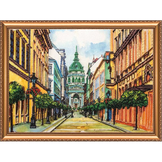 Набір для вишивання бісером на натуральному художньому холсті Будапешт, AB-142 від Абрис Арт - купити з доставкою ✿ Найкраща ціна від виробника ✿ Оптом та в роздріб ✿ Придбати Великі набори для вишивки бісером