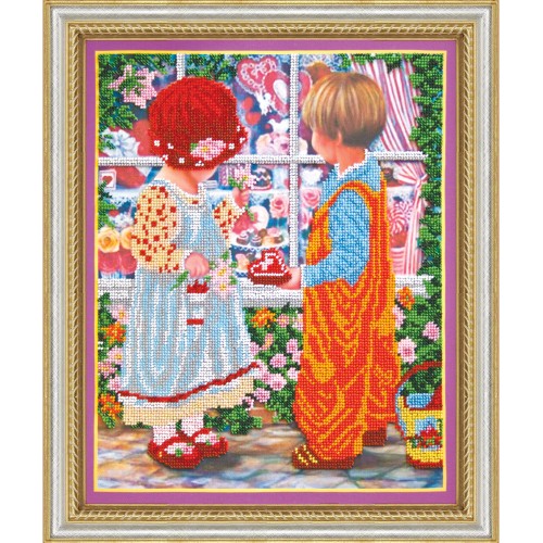 First love, AB-163 by Abris Art - buy online! ✿ Fast delivery ✿ Factory price ✿ Wholesale and retail ✿ Purchase Great kits for embroidery with beads