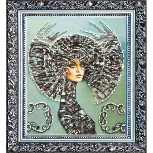 Main Bead Embroidery Kit Selena (Modern), AB-164 by Abris Art - buy online! ✿ Fast delivery ✿ Factory price ✿ Wholesale and retail ✿ Purchase Great kits for embroidery with beads