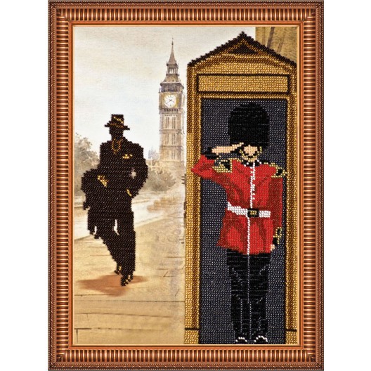 Main Bead Embroidery Kit The London lifestyle – 2 (Retro), AB-168 by Abris Art - buy online! ✿ Fast delivery ✿ Factory price ✿ Wholesale and retail ✿ Purchase Great kits for embroidery with beads