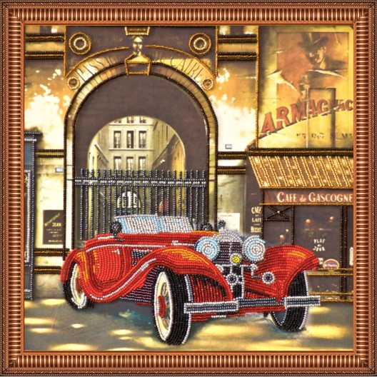 Auto Retro – 1, AB-172 by Abris Art - buy online! ✿ Fast delivery ✿ Factory price ✿ Wholesale and retail ✿ Purchase Great kits for embroidery with beads