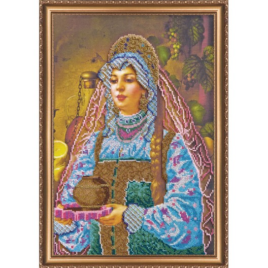 Main Bead Embroidery Kit Vasilisa (Retro), AB-188 by Abris Art - buy online! ✿ Fast delivery ✿ Factory price ✿ Wholesale and retail ✿ Purchase Great kits for embroidery with beads