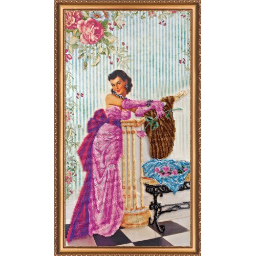 Main Bead Embroidery Kit Debut (Retro), AB-193 by Abris Art - buy online! ✿ Fast delivery ✿ Factory price ✿ Wholesale and retail ✿ Purchase Great kits for embroidery with beads