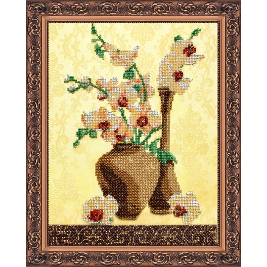 Main Bead Embroidery Kit Sunny etude – 3 (Flowers), AB-201 by Abris Art - buy online! ✿ Fast delivery ✿ Factory price ✿ Wholesale and retail ✿ Purchase Great kits for embroidery with beads