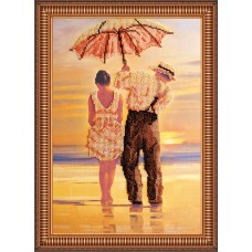 Набір для вишивання бісером на натуральному художньому холсті "Рандеву"