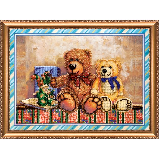 Main Bead Embroidery Kit Toys – 2 (Household stories), AB-242 by Abris Art - buy online! ✿ Fast delivery ✿ Factory price ✿ Wholesale and retail ✿ Purchase Great kits for embroidery with beads