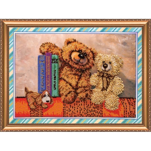 Main Bead Embroidery Kit Toys – 4 (Household stories), AB-244 by Abris Art - buy online! ✿ Fast delivery ✿ Factory price ✿ Wholesale and retail ✿ Purchase Great kits for embroidery with beads