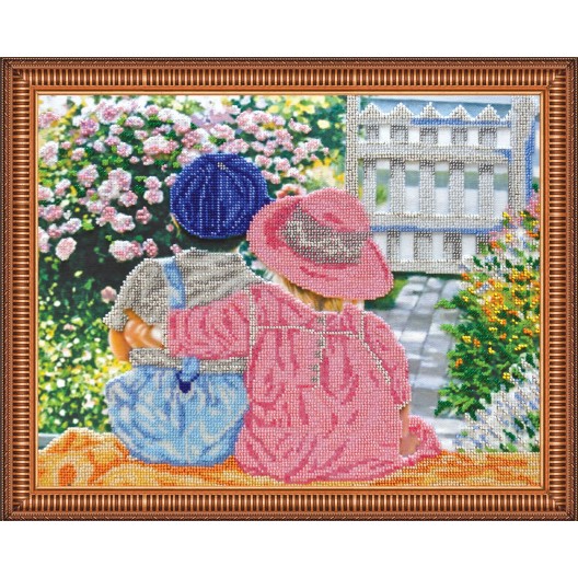 Date on the porch, AB-245 by Abris Art - buy online! ✿ Fast delivery ✿ Factory price ✿ Wholesale and retail ✿ Purchase Great kits for embroidery with beads