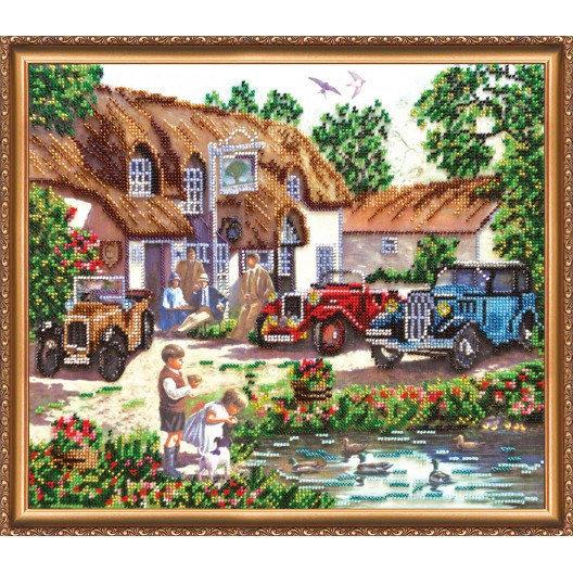 Main Bead Embroidery Kit Weekend (Landscapes), AB-246 by Abris Art - buy online! ✿ Fast delivery ✿ Factory price ✿ Wholesale and retail ✿ Purchase Great kits for embroidery with beads