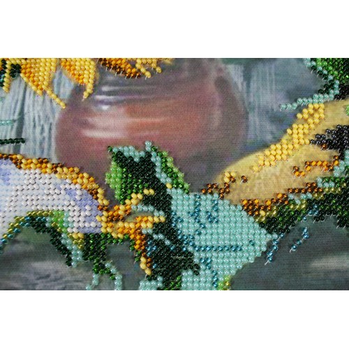 Main Bead Embroidery Kit Flowers of the Sun (Still life), AB-266 by Abris Art - buy online! ✿ Fast delivery ✿ Factory price ✿ Wholesale and retail ✿ Purchase Great kits for embroidery with beads